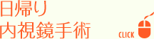 日帰り内視鏡手術